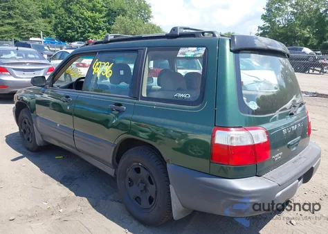 2002 Subaru Forester L из США, поврежденный, VIN JF1SF63522H706253